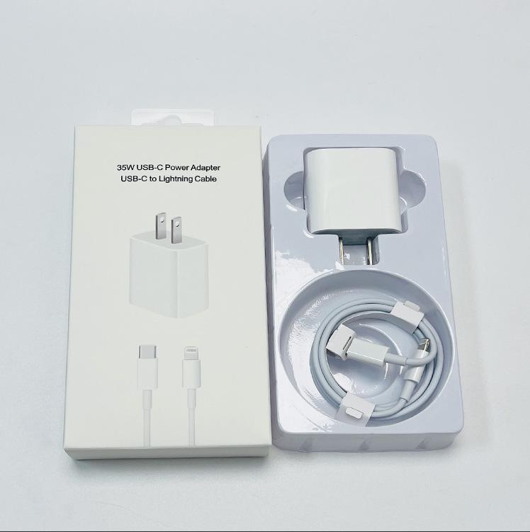 Совместимый с Apple 15 PD-зарядное устройство 20 Вт/35 Вт для iPad и iPhone с кабелем