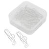 20Pcs Musical Note Paperclip Music Binder Shape Creativity Modeling Metal Craft SuppliesSilver