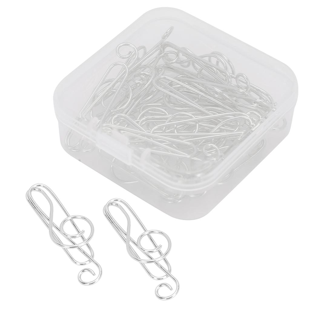 20Pcs Musical Note Paperclip Music   Shape Creativity Modeling Metal Craft Supplies
