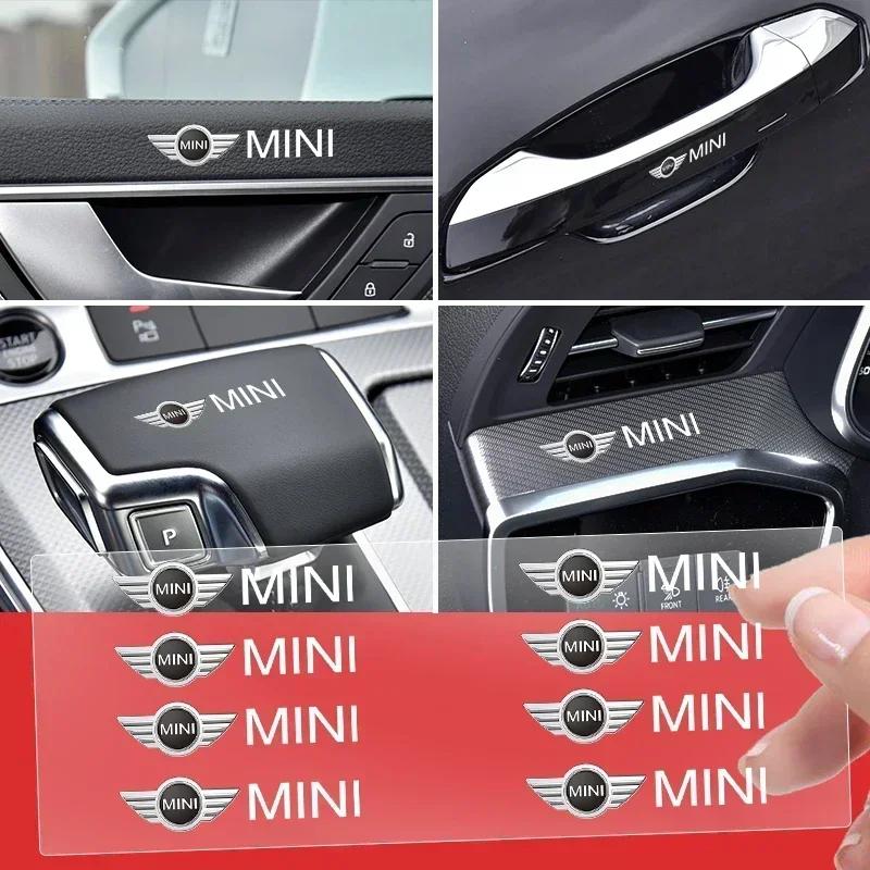 BAIH7 X5 X7 For BMW Car Interior Random Stickers Car Goods Car steering wheel Decals For MINI Cooper F54 F55 F56 R56 R60 Roadster Club