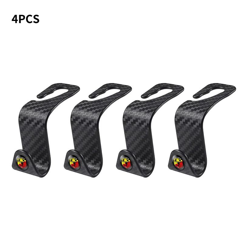 1/2/4PCS Car Fastener Hangers Auto Storage Interior Accessories For Fiat Abarth 500 595 124 Spider Ducato Panda Tipo Bravo V8