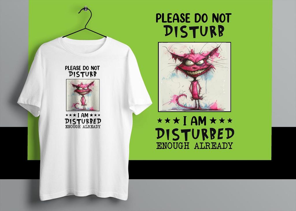 Funny Animal Shirt: "Please Do Not Disturb" Graphic Tee