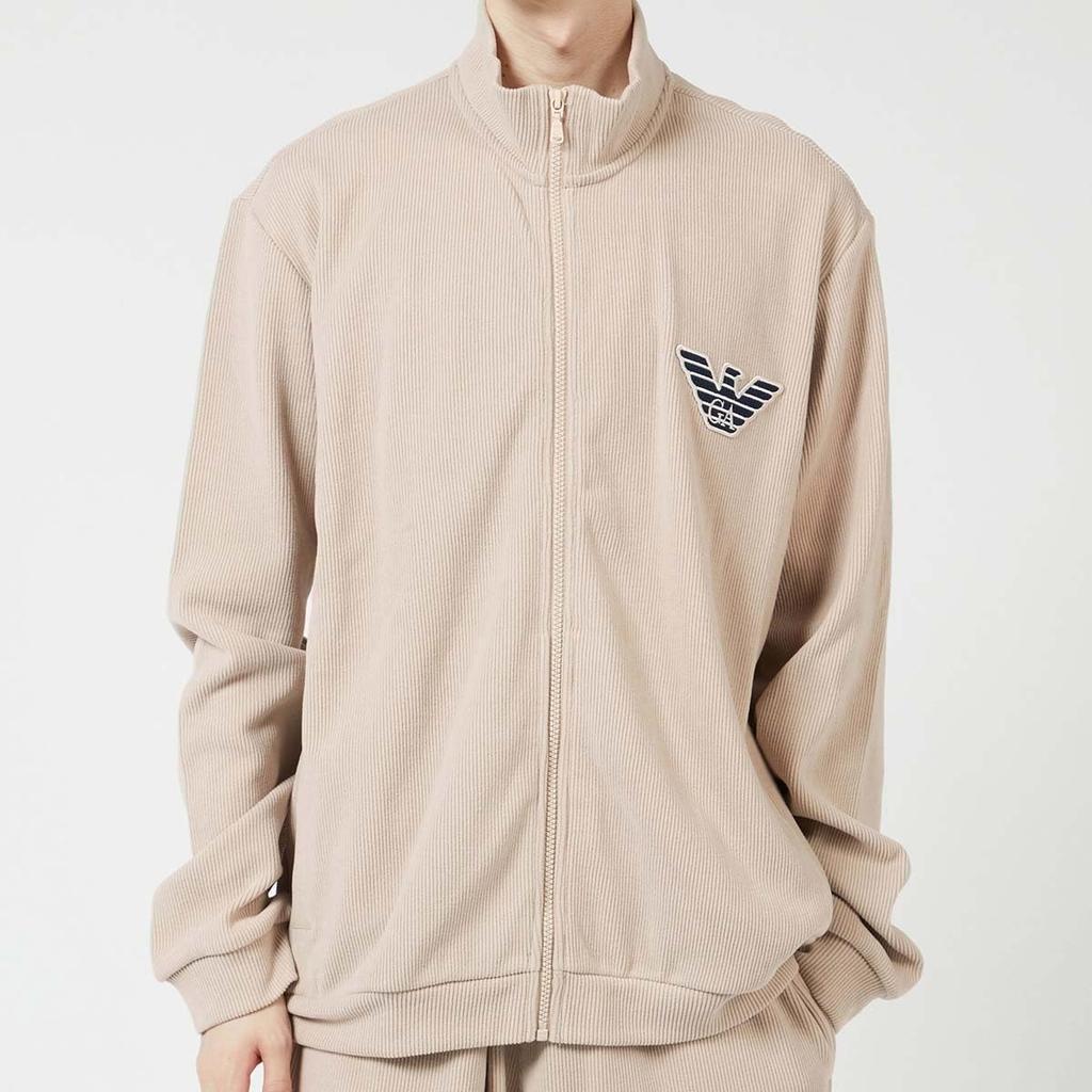 Emporio Armani ВЕЛЬВЕТОВАЯ ФЛИСОВАЯ БЛУЗКА Вельветовая флисовая куртка на молнии, размер ЕС, настоящее время 54085862 Официальный магазин Товар Темно-синий S Мужская 68. (Размер ЕС)