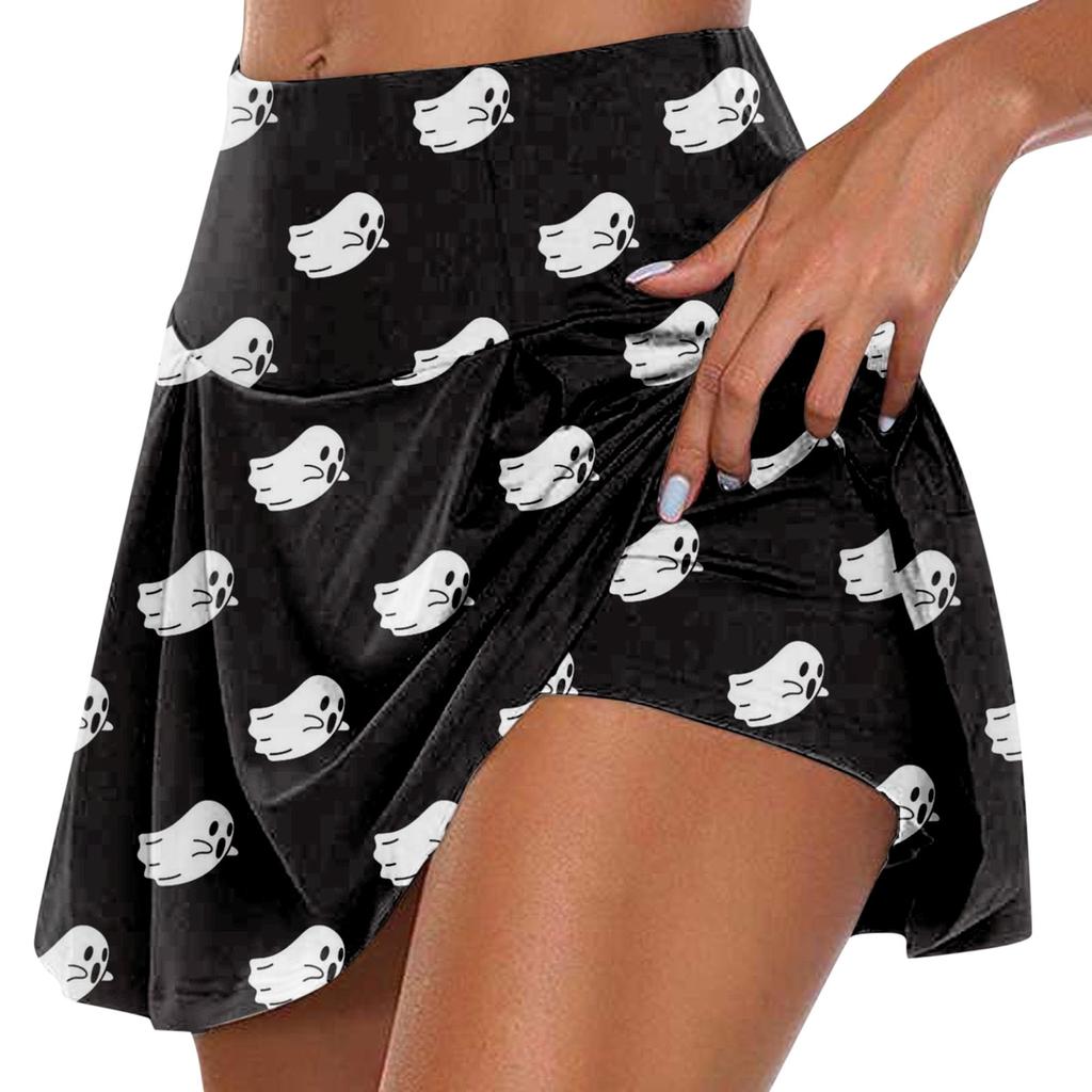 Женские спортивные эластичные плиссированные теннисные юбки для бега, йоги, внутренние шорты, эластичные спортивные шорты для гольфа