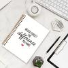 Motivational Spiral Notebook Never Forget The Difference You Make Inspirational Journal A5 Size 50 Sheets Reading Notebook for School Office