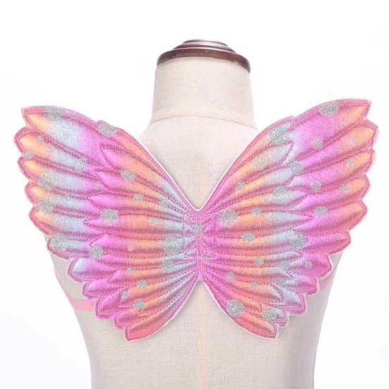 Красочные крылья бабочки ангела, легко носить с ремешком, тонкая работа, крылья бабочки для ролевых игр для детей