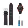 20mm Watch Band for and Rubber Watch Band with Silicone Waterproof and Includes Adjustment Tool and Spring Omega, Swatch, MoonSwatch, Omega,