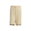 Neo Patterned Casual Sports Snap Button Shorts Men Bottoms Prairie-Brown IB5853