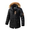 Japanese and Korean Mid-length Workwear Cotton Coats, Winter Velvet Thickened Large Cotton Coats, Trendy Hooded Jackets, Coats, Warm Windbreakers