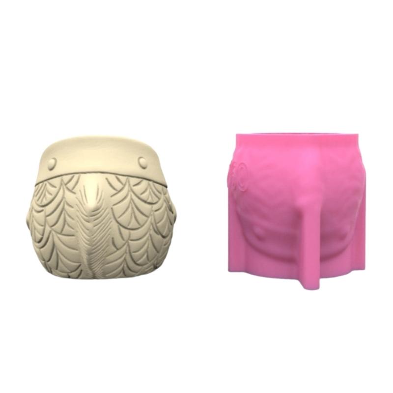 Silicone Vase Molds Flower Jar Mold Fish Shape Unique Flowerpot Molds Succulent Vase Moulds for Hand-Making Craft