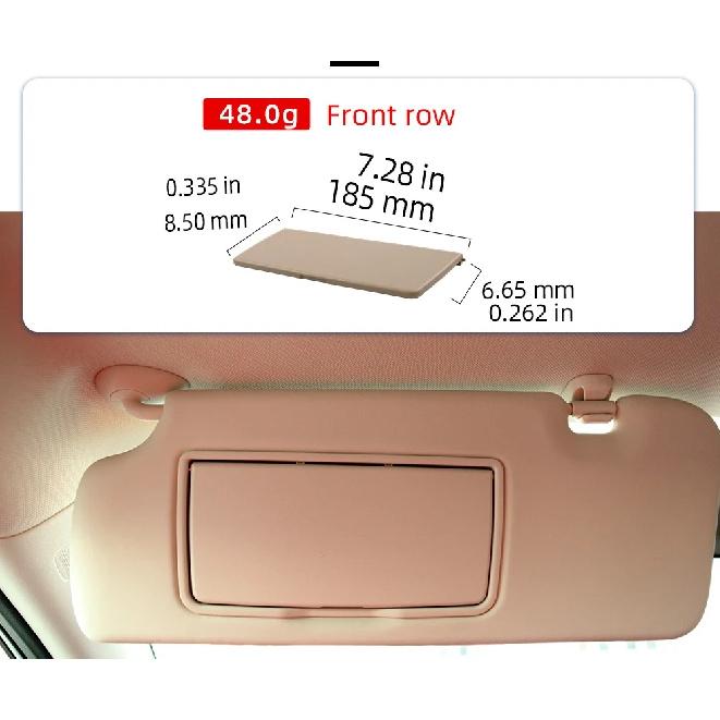 For Honda CR-V CRV 2017-2022 Gray/Beige Replacement Cover Windshield Car Sun Visor Interior Mirror Cover