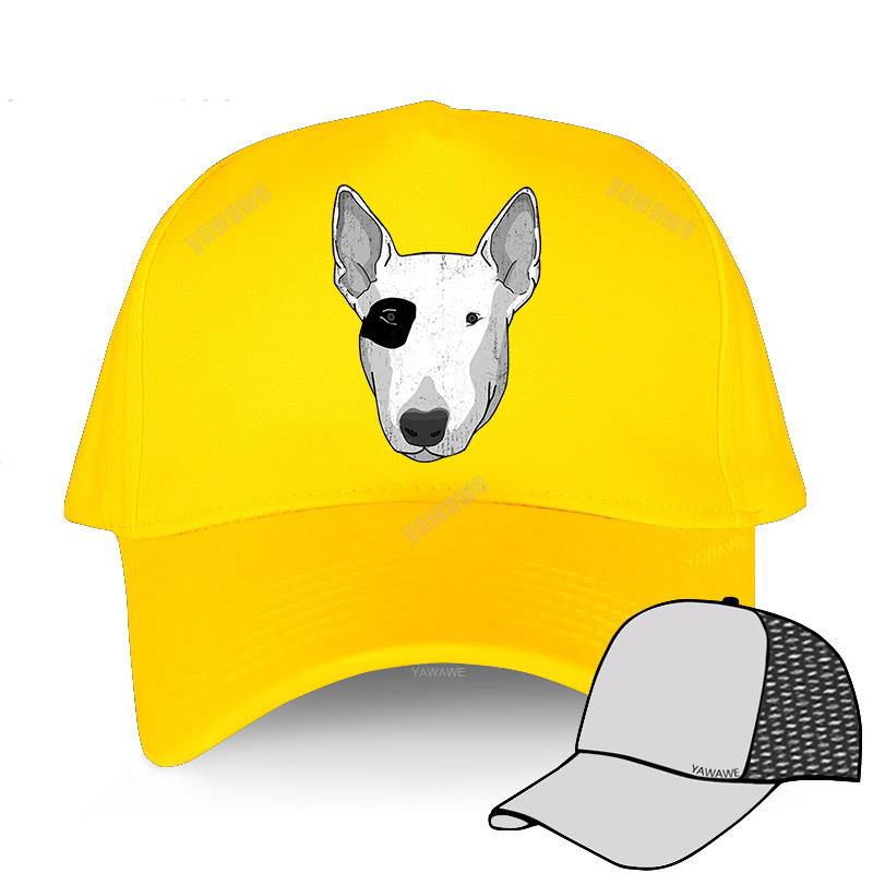 Baseball Cap Spring Summer Solid Sunhat Fashion Adjustable Bull Terrier Old School Dad Hat Cotton Outdoor Yawawe Caps