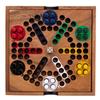 Engelhart - Ludo Game In a Wooden Box - Version of the Little Horses - Game of Dada - Wooden Game - 2 To 6 Players