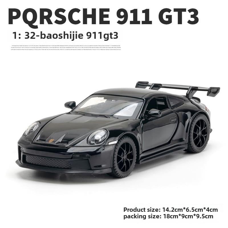 1:32 полномасштабных Porsche 911 GT3 High Simulation литой металлический сплав модель автомобиля со звуком и светом инерционная коллекция детских игрушек для мальчиков подарок