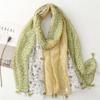 Floral Printed Scarf Thin Soft Skin Friendly Viscose Shawl Warm Travel Windproof Lightweight Scarves for Women