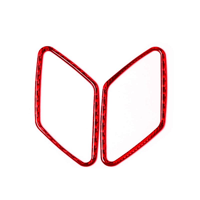 Автомобильные аксессуары для Volkswagen VW Golf 7 GTI MK7 2014-стайлинг автомобиля, внутренние красные наклейки из углеродного волокна