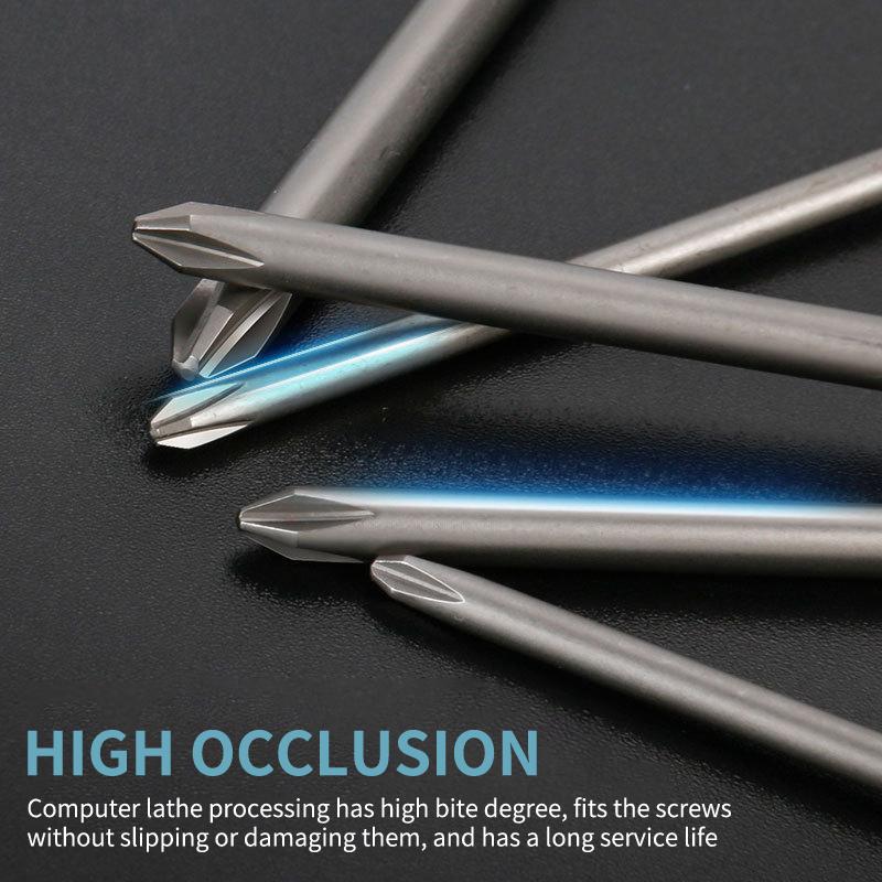 §Length 60mm Screwdriver Bit Multiple Sizes S2 Material Electric Screwdriver Bit No Slipping High Hardness Electric Bit