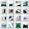 New Exquisite Abstract Geometric Oil Painting Series Ultra-short Velvet Pillowcase Home Sofa Pillowcase