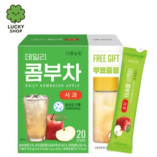 5gx20 Stick/7 Types of Korean Daily Kombucha Fruit Tea 380 ml Bottle Gift