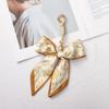 Silk Scarf Pendant Keychain: Versatile Bag Charm & Keyring