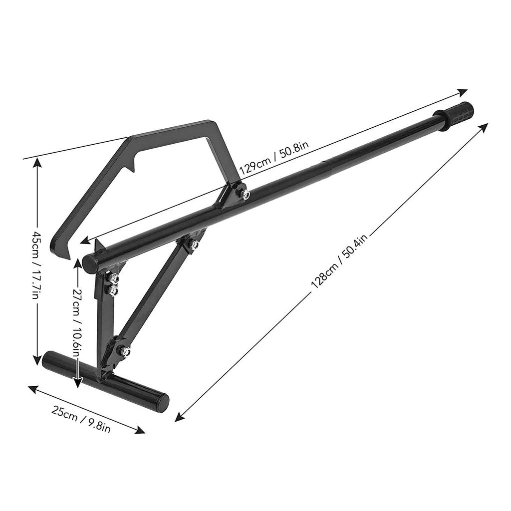 51in Log Lifter Adjusting Tilt Hook Rubber Non Slip Handle Log Wood Roller Lifter Jack for Farm Log Jack Log Wood Roller Lifter