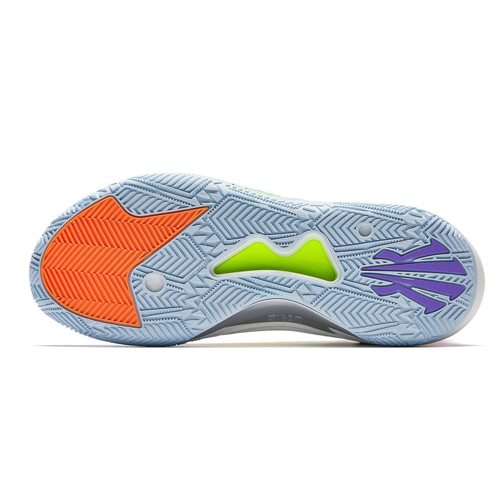 Anta Kai 1 Speed Зарубежное издание Профессиональные баскетбольные кроссовки Западного побережья Мужские кроссовки Зеленый Фиолетовый Белый 8125B1128S-2