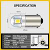 Ruiandsion Светодиодная лампа BA9S BA9189518915357 белая светодиодная лампа 12 В 30302SMD чипсет светодиодная сменная лампа для салонного освещения автомобиля плафон освещения номерного знака