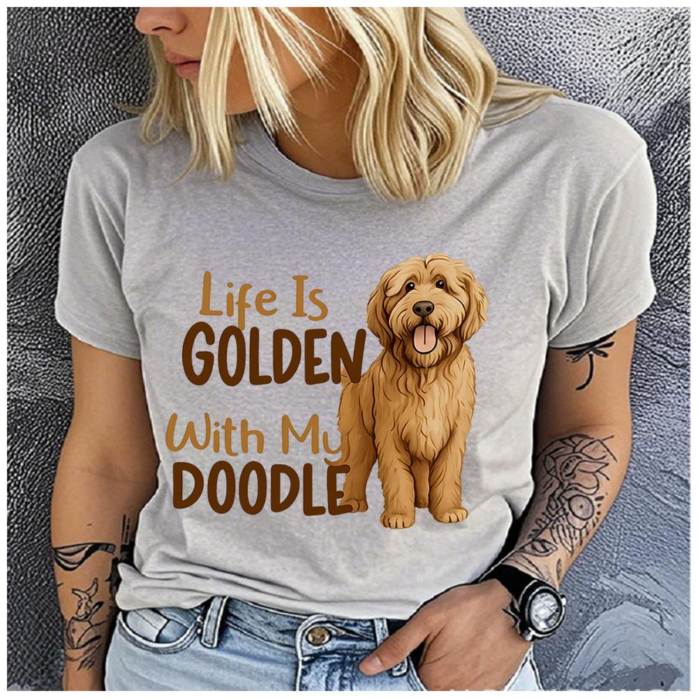 Unisex Cotton Summer Top little black cat sticking out its tongue Print Loose round Neck Short Sleeve Fashion for Lovers