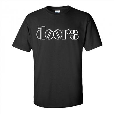 The Doors Хлопковая футболка унисекс с логотипом для взрослых