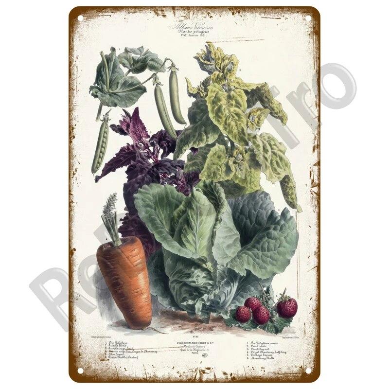 Gardening Flowers Vintage Metal Sign Funny Plants Retro Sign Home For Garden Outdoor Wall Decor Home Sweet Tin Sign Farm Birds