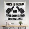 This is what a great dad looks like Funny Dad Gifts like Tapestries Tapestries for Men Tapestries for Living Room
