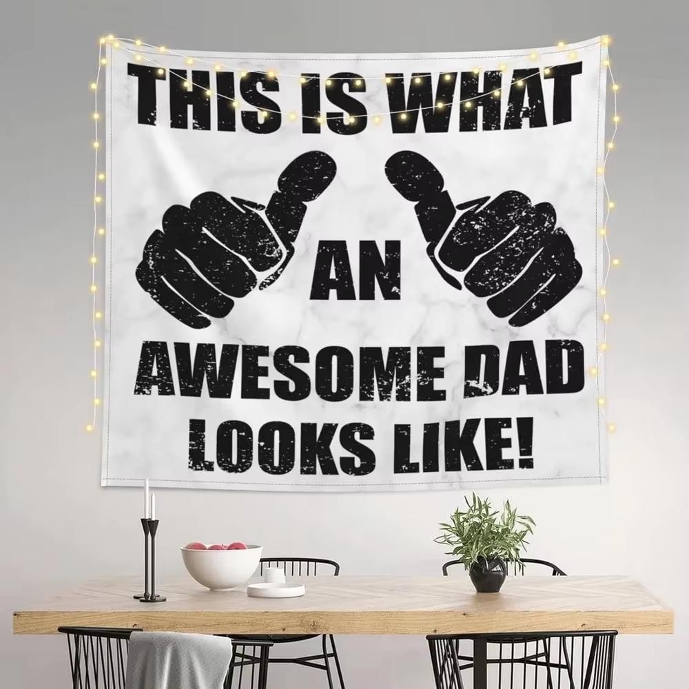 This is what a great dad looks like Funny Dad Gifts like Tapestries Tapestries for Men Tapestries for Living Room