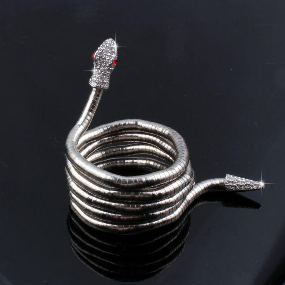 Gold Color Flexible Choker Alloy Dragon Necklace Bendable Snake Necklace Jewelry Accessories