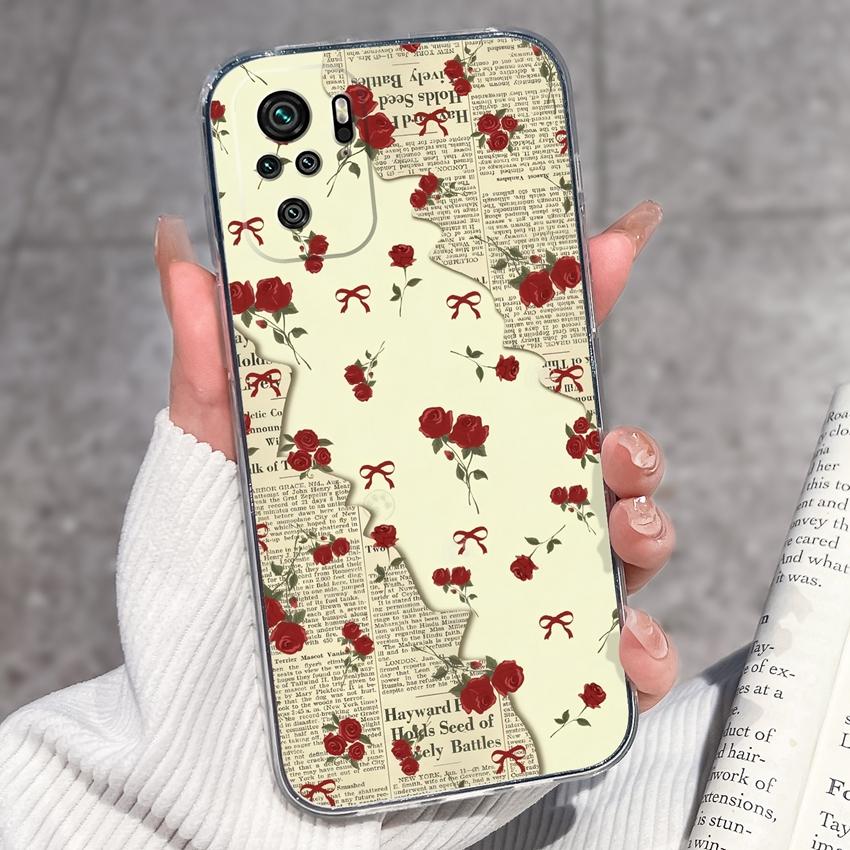 Милый чехол для телефона с котенком для Redmi Note 10 9 8 7 6 5A Pro 9T 8T 7S 10Lite Мягкий чехол Защитная пленка для экрана Высокое качество Пылезащитный чехол для Redmi Прозрачный чехол