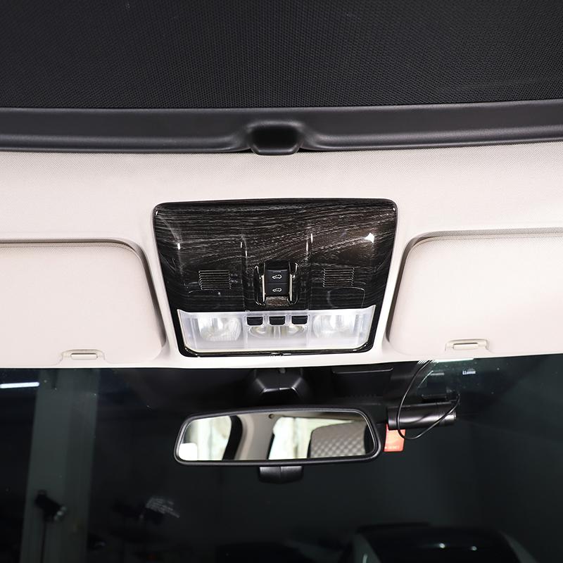 Для Land Rover Discovery 4 2010-2016 ABS черный под дерево автомобильная передняя лампа для чтения крышка отделка наклейка автомобиль