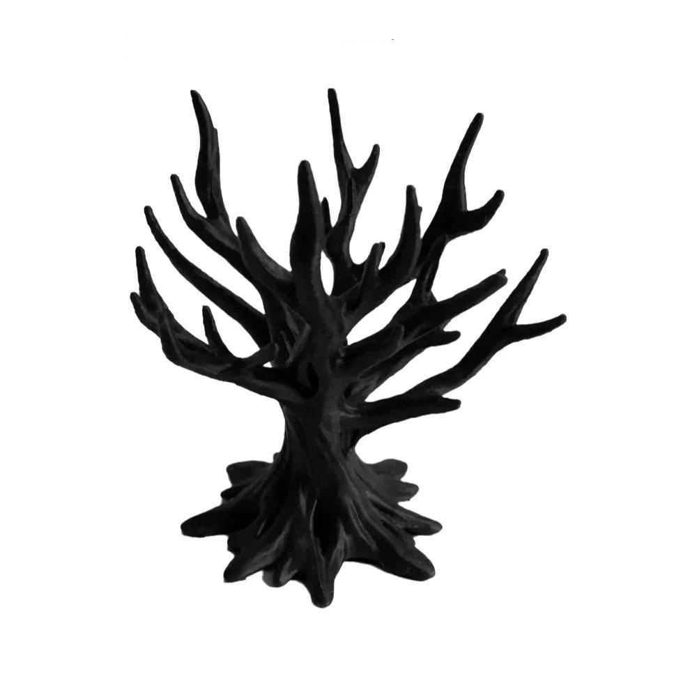 Retro Tree Shaped Jewelry Display Stand Plastic Standing Jewelry Organizer Branch-Shaped Tree Ornaments Vanity Table