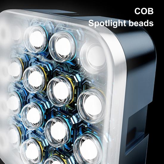 1 Set Fill Light 3 Color-Temperature Stepless Dimming RGB Full-Color High-Brightness Special Effect Mode 3000k-6000k LED Fill Light Studio Supply