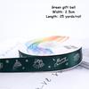 1/4 Inch Christmas Ribbon for Crafts Holiday Grosgrain Ribbon Christmas Ribbon for Gift Wrapping Festival Party Decoration