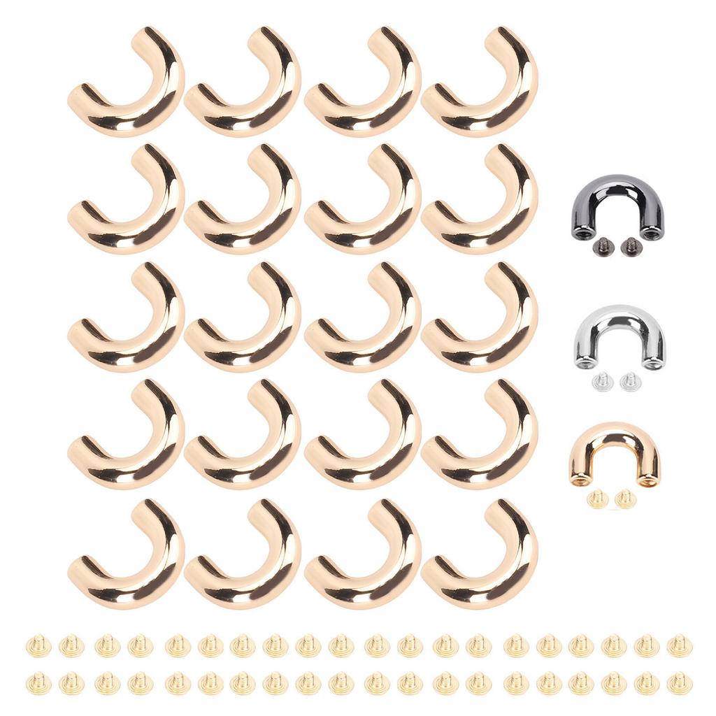 20 комплектов пряжек для арочного моста, U-образные кольца, цепные ремни, соединители из цинкового сплава, железо для сумок C