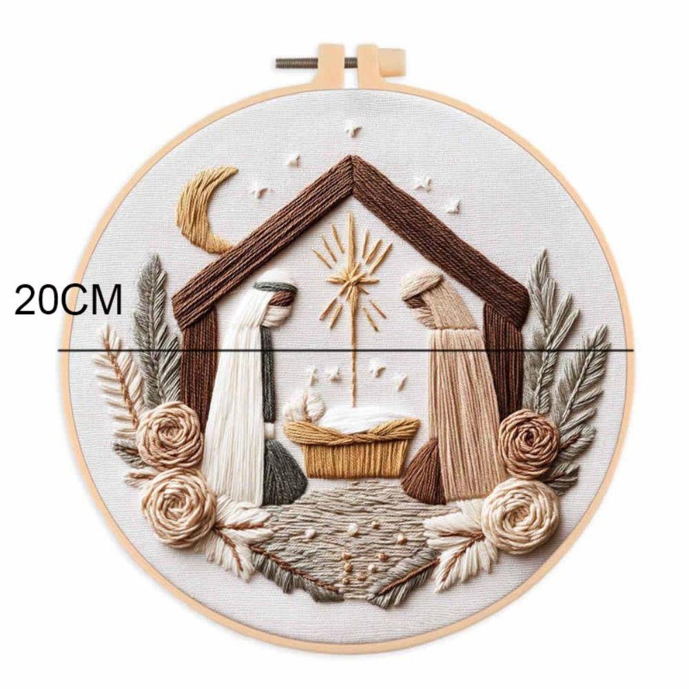 Рождественская вышивка крестом Сцена Рождества Набор для вышивания Набор для вышивки крестом Неготовые изделия Вышивка Материалы для DIY Ручная работа