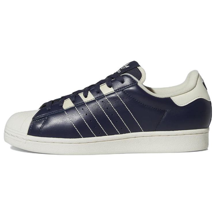 adidas Оригинальные мужские кроссовки Superstar низкие Сине-белые GW1794