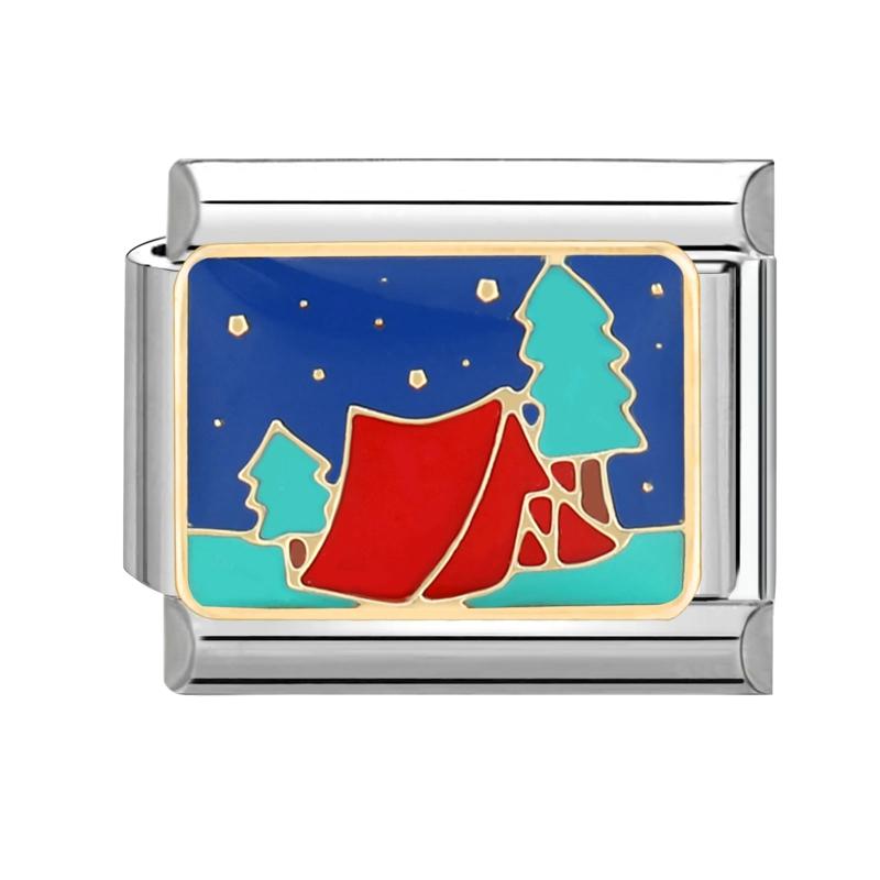 Синий Клетчатый Бабочка Дьявольские Глаза Цветы Кошка Сердце Итальянские Шармы Звенья Подходят для Браслета из Нержавеющей Стали 9 мм Женщины DIY Изготовление Подарки