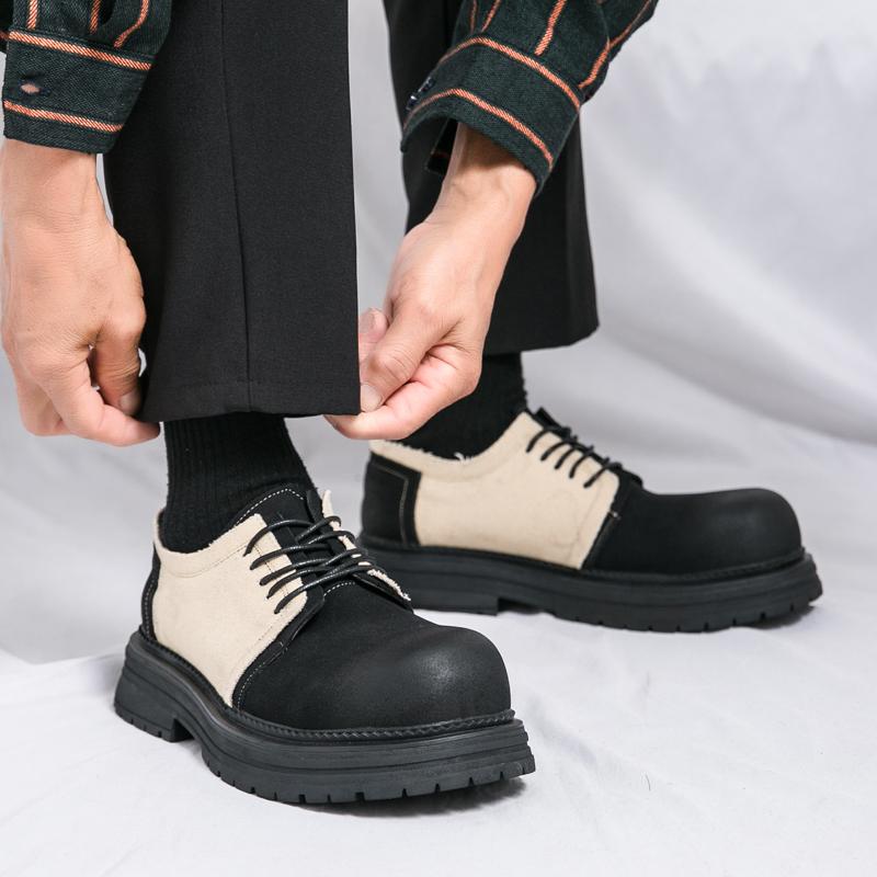 Новые классические туфли дерби мужские повседневные удобные модные с круглым носком кожаные туфли мужские для тренировок на открытом воздухе рабочие туфли размер 38-45