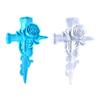 Wall Art Decor Mold,Crucifix Silicone Resin Mold Rose Cross-Epoxy Casting Mold for DIY Wall Hangings,Home Decorations