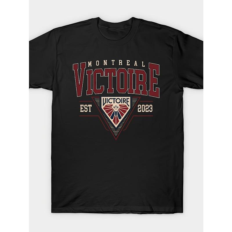 Montreal Victoire Athletic Grace Men's Ice Hockey Team unisex T-Shirt| Casual Round Neck, Regular Fit, Four-season Sports Print, Valentine's Day
