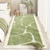 1PC Fresh Green Imitation Cashmere Rug Bedroom Bed Rug Skin Friendly Bay Window Rug Living Room Rug Sofa Coffee Table Rug