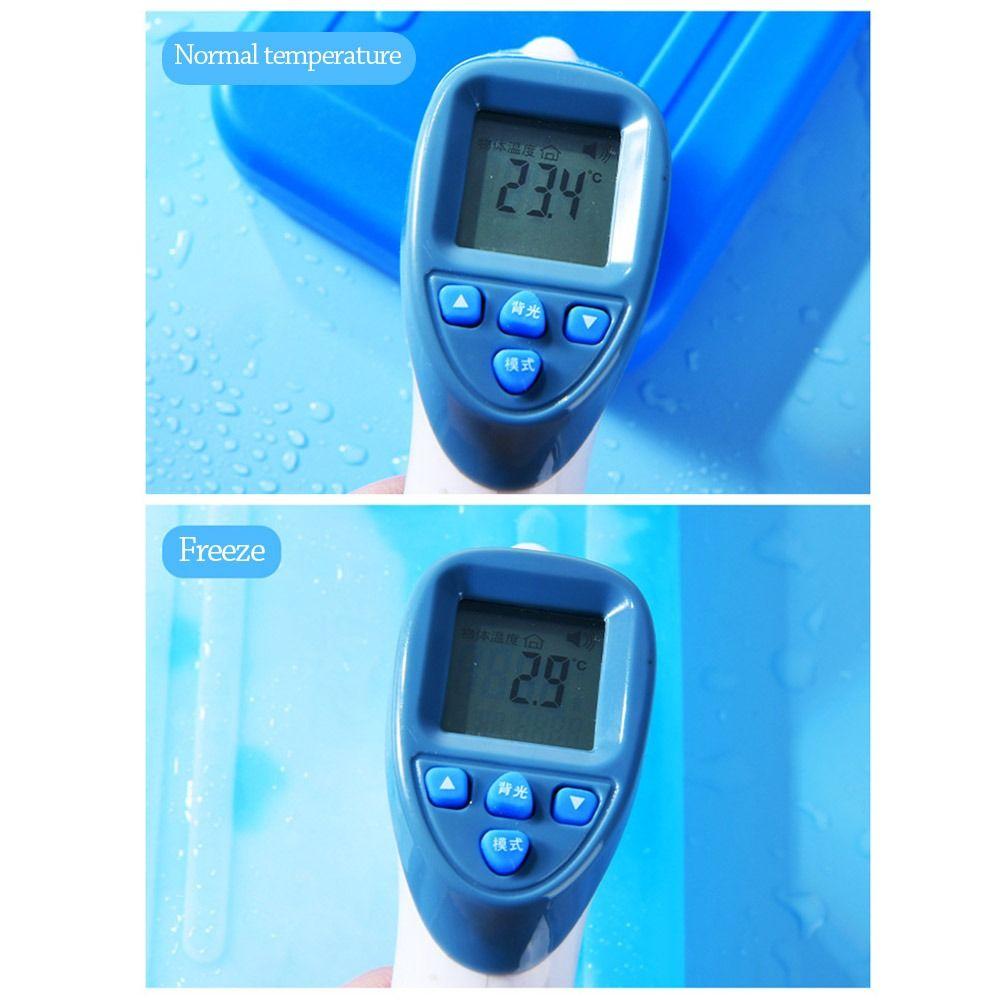 Reusable Ice Crystal Box Blue Picnic Cooler Box New Ice Box Air Conditioning Fan