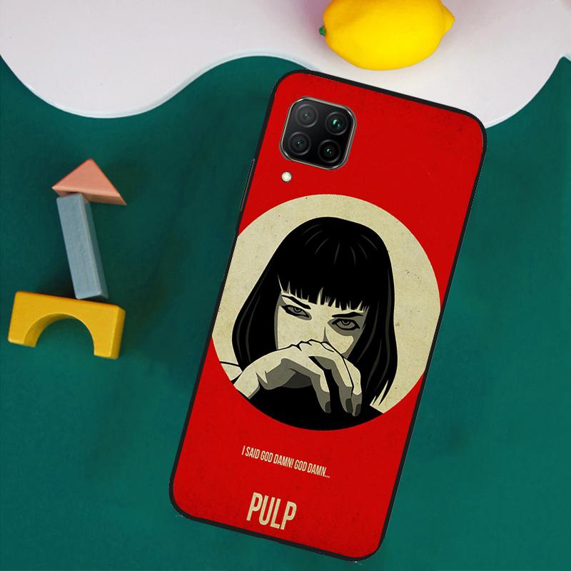 Pulp Fiction Movie Poster For Huawei Nova 11i 12s 12i 8i 7i Y73 Y70 Y90 Y60 Y72 Y61 Y91 9 10 SE P30 Pro P40 Lite Case