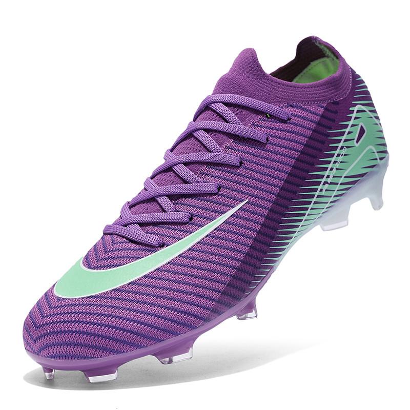 Super Star Fashion Purple Men's Football Sports Shoes Unisex Professional Original Cleats Men Quality Futsal Training Shoes Men