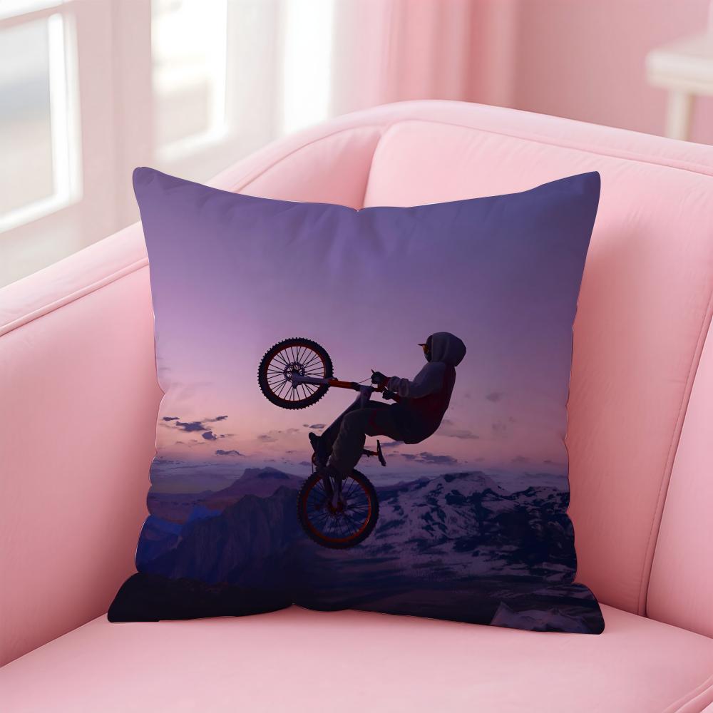 Крутой Игровой Чехол на Подушку R-Riders Republics Наволочка Короткий Плюш Невидимая Молния Для Комнаты Дивана